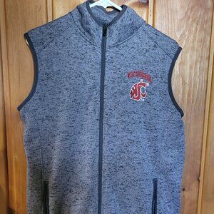 Russell Athletic Washington State Cougars Fleece Vest, Men's Size M